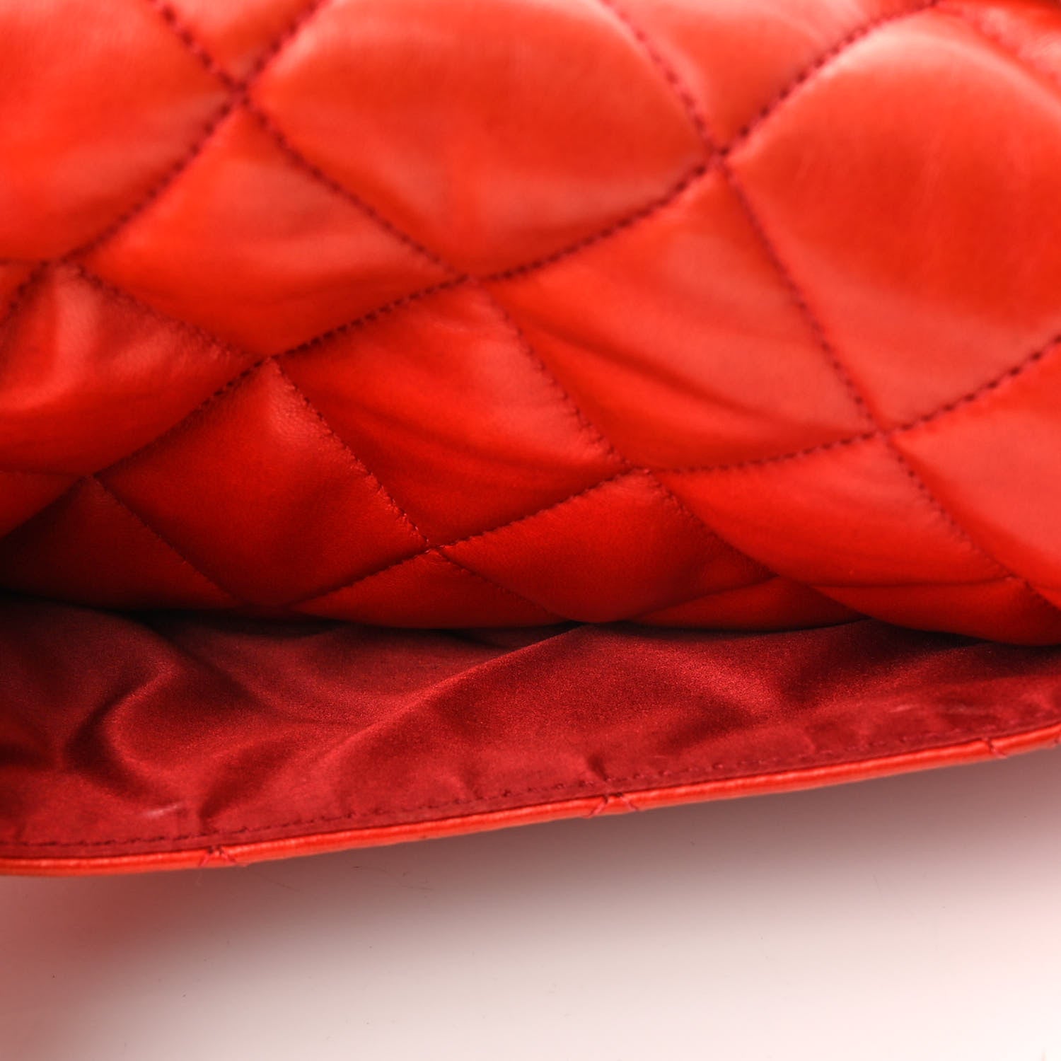 Chanel Lambskin Quilted Chanel 3 Accordion Flap Bag Red 13 of 13