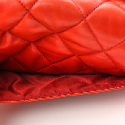 Chanel Lambskin Quilted Chanel 3 Accordion Flap Bag Red 13 of 13