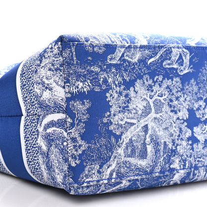 Christian Dior Technical Fabric Toile De Jouy DiorTravel Nomad Pouch Fluorescent Blue 9 of 11