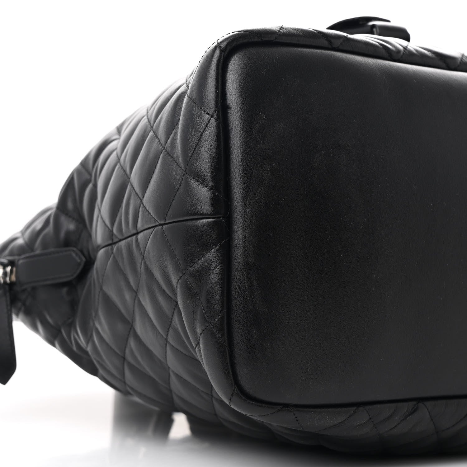 Saint Laurent Calfskin Quilted ES Giant Travel Bag Black 9 of 10