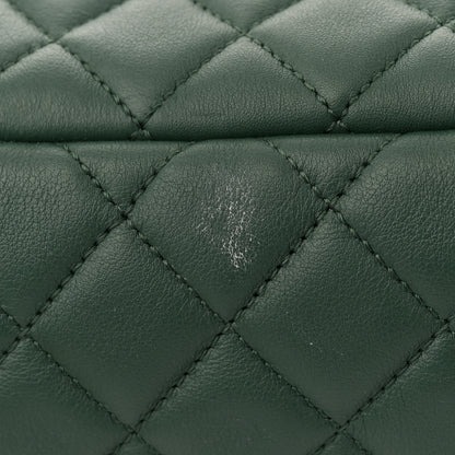 Chanel Calfskin Quilted Large Urban Spirit Backpack Dark Green 15 of 16