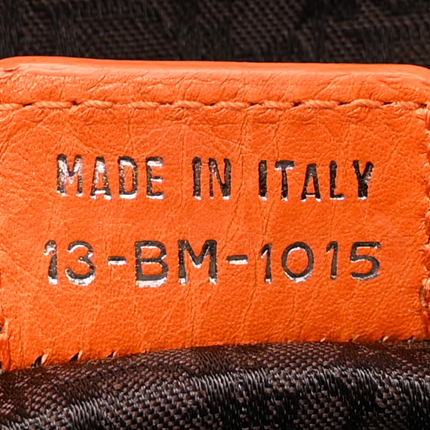 Grained Calfskin Frame Satchel Orange