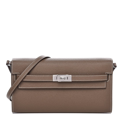 Hermes Epsom Kelly Wallet To Go Etoupe 1 of 9