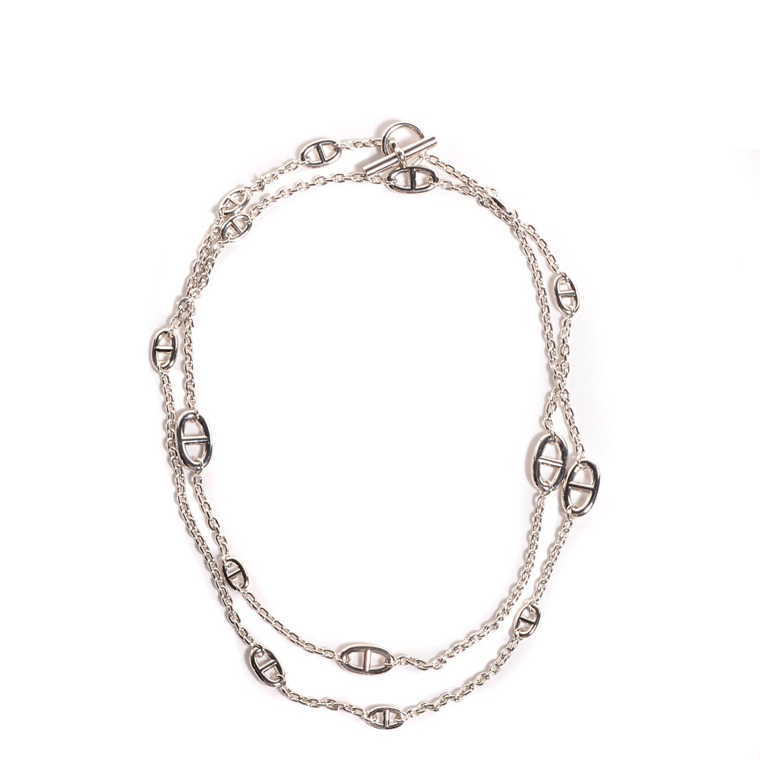 Hermes Sterling Silver Farandole Necklace 120 1 of 3