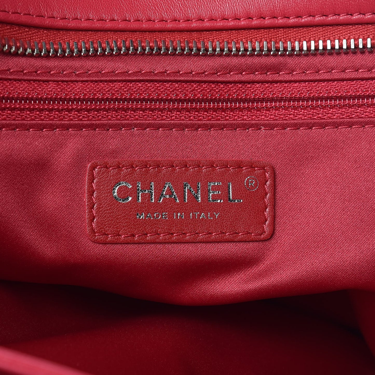 Lambskin Quilted Accordion Shopping Tote Dark Pink