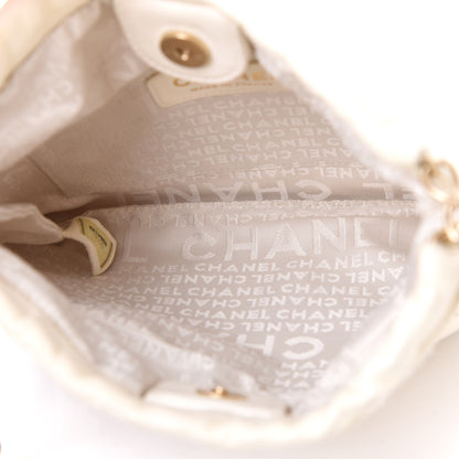 Chanel Lambskin Stitched Camellia Shoulder Bag White 4 of 9