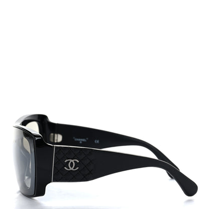 Chanel Lambskin Shield Quilted Sunglasses 71267 Black 3 of 8