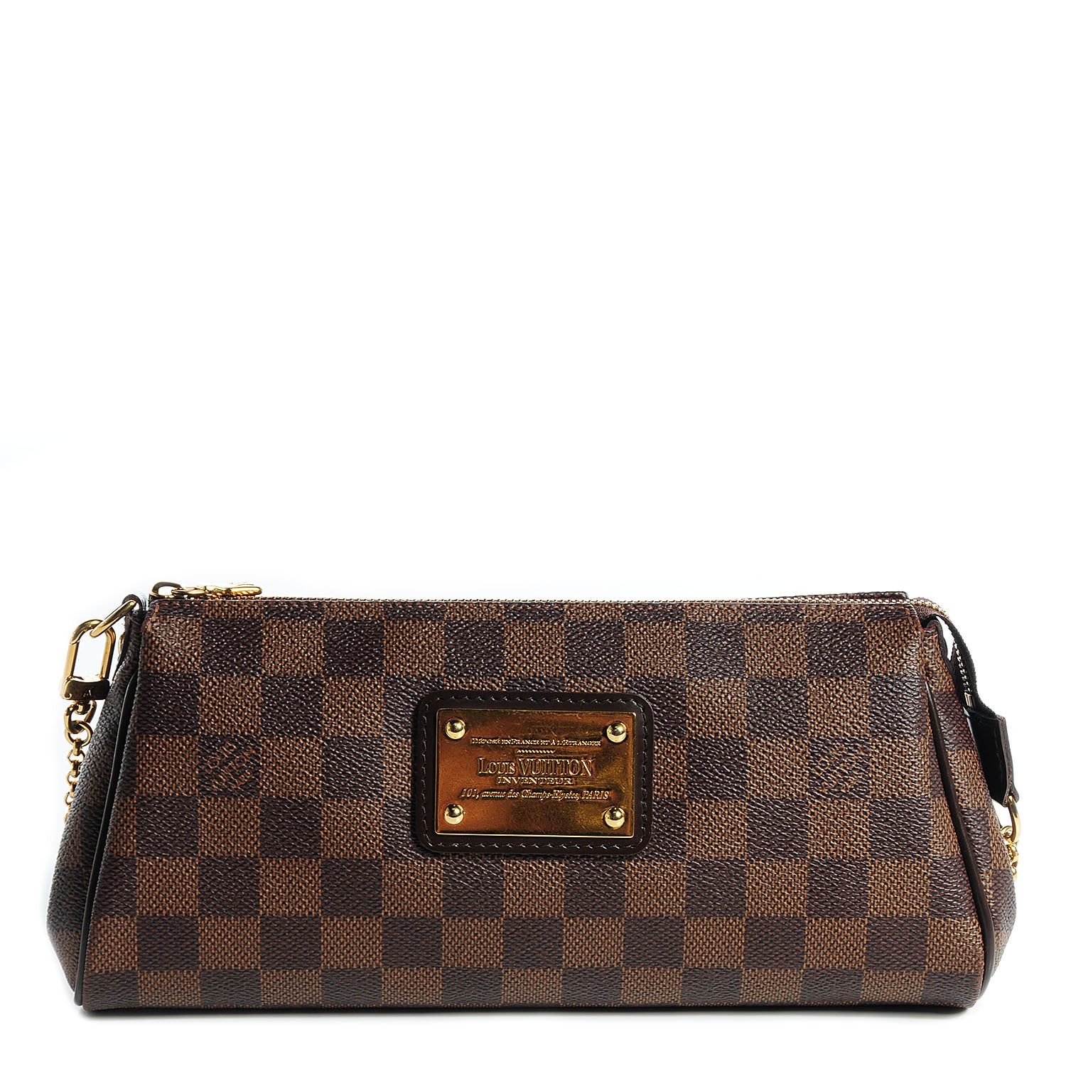 Louis Vuitton Damier Ebene Eva Clutch 1 of 8