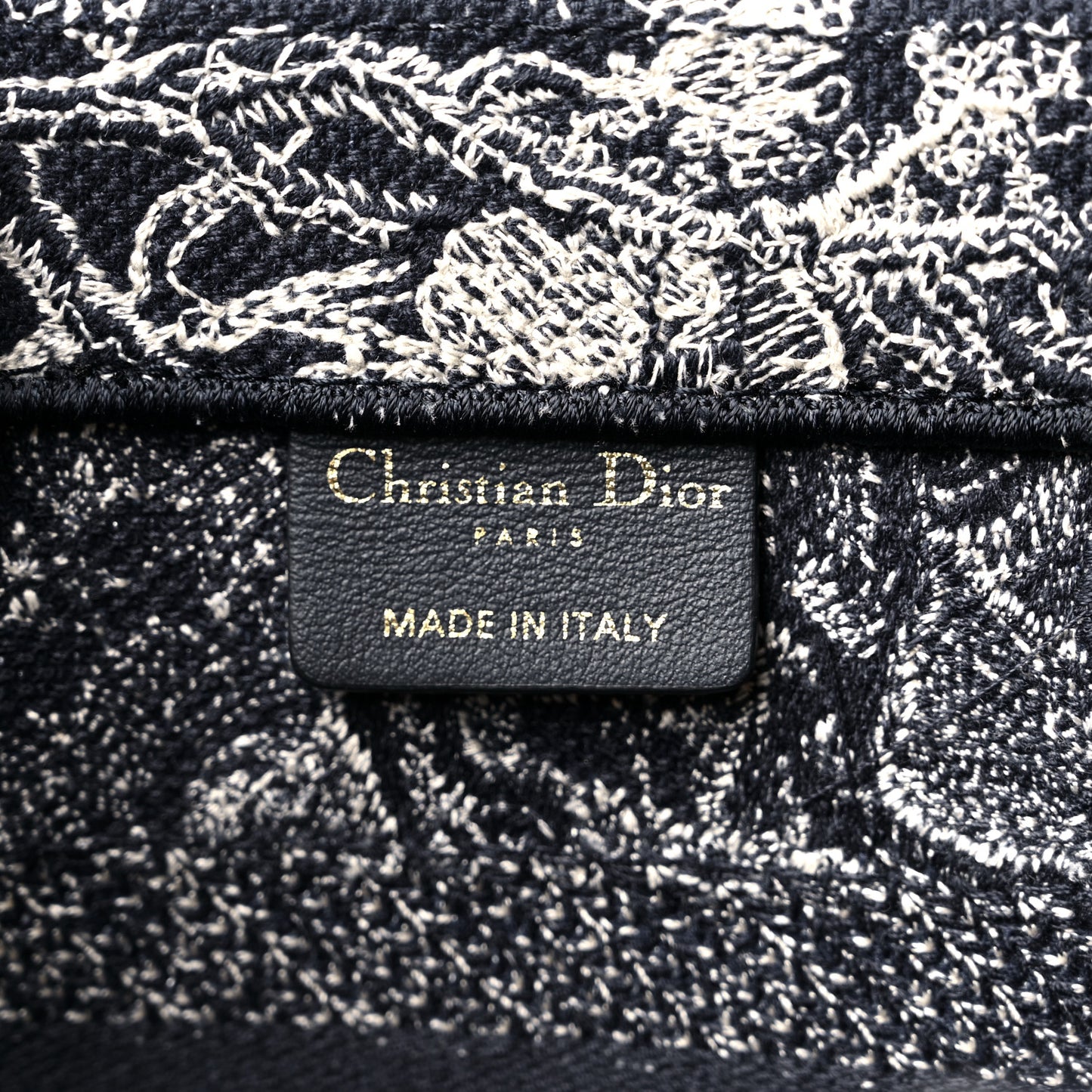 Canvas Embroidered Small Dioriviera Toile De Jouy Book Tote Blue