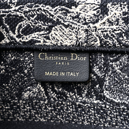 Christian Dior Canvas Embroidered Small Dioriviera Toile De Jouy Book Tote Blue 6 of 9