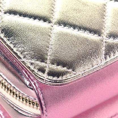 Chanel Metallic Lambskin Like A Wallet Flap Golden Pink 11 of 13