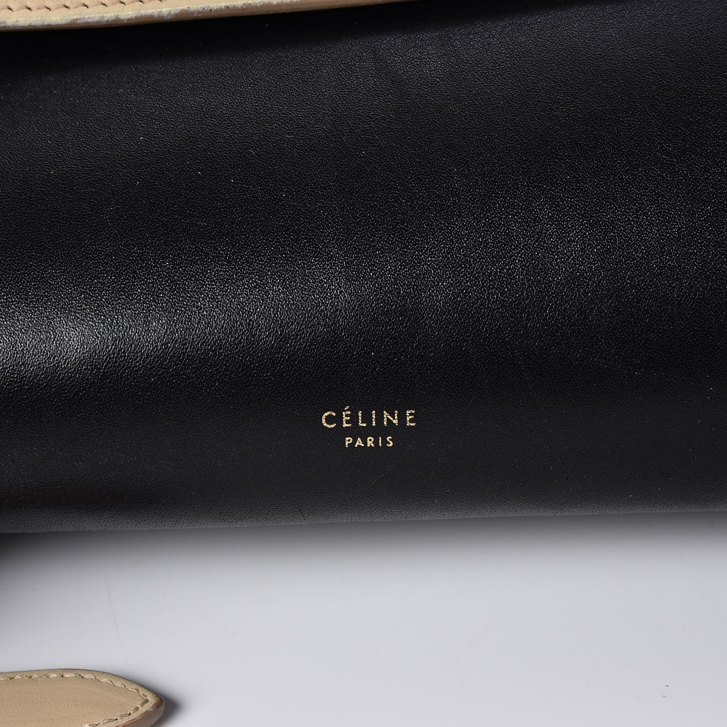 Celine Smooth Calfskin Large Bi-Color Belt Bag Black 8 of 13