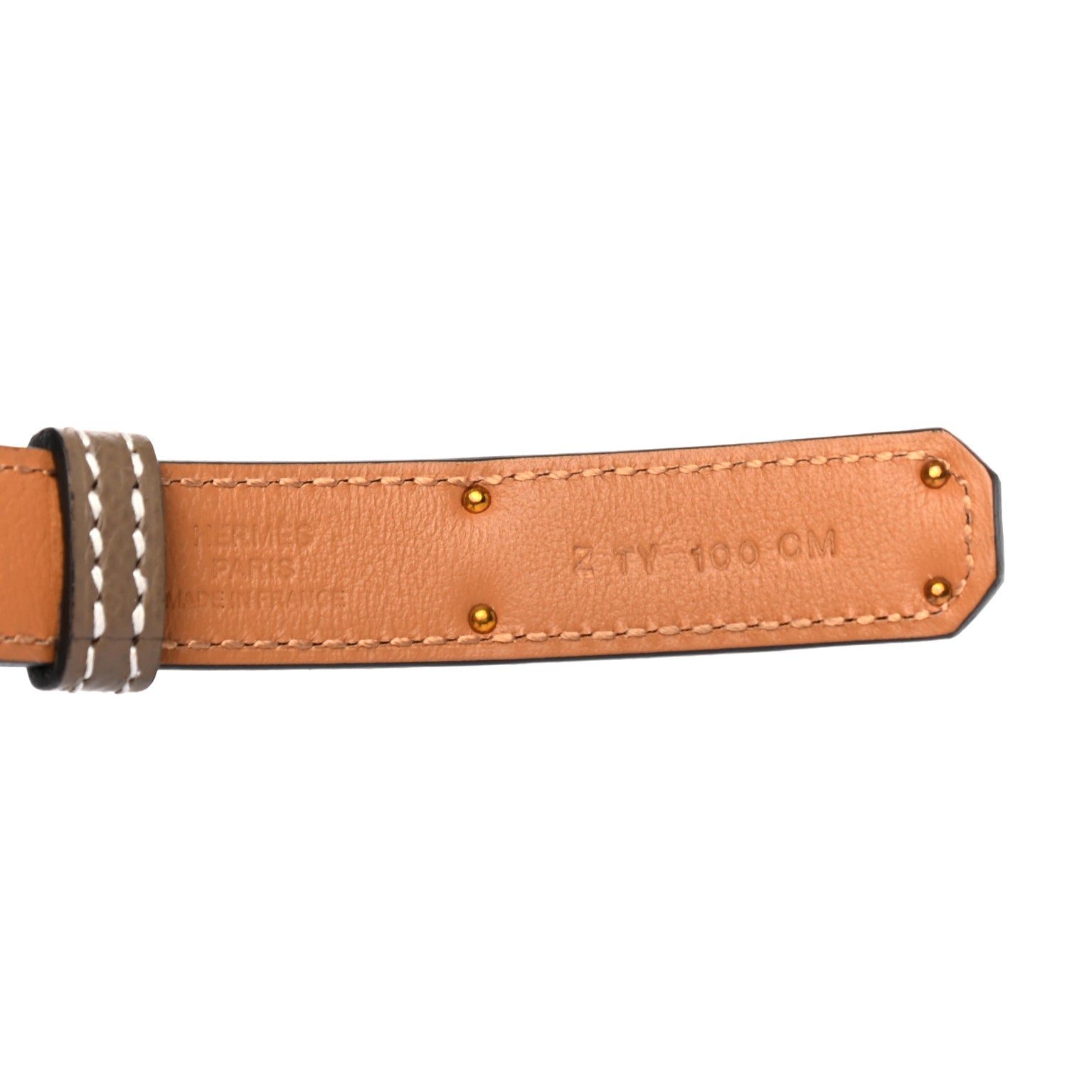 Hermes Epsom Kelly Belt Etoupe 3 of 4