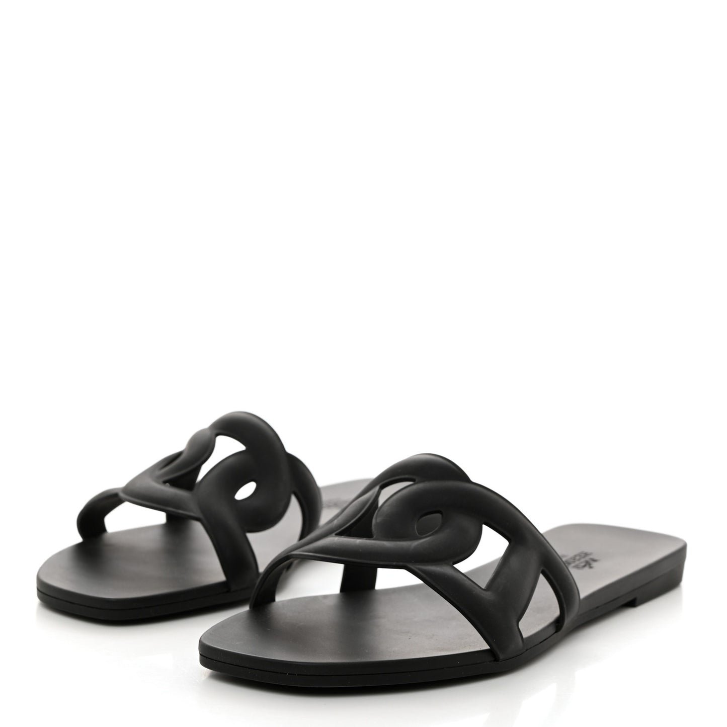 Rubber Aloha Sandals 36 Black