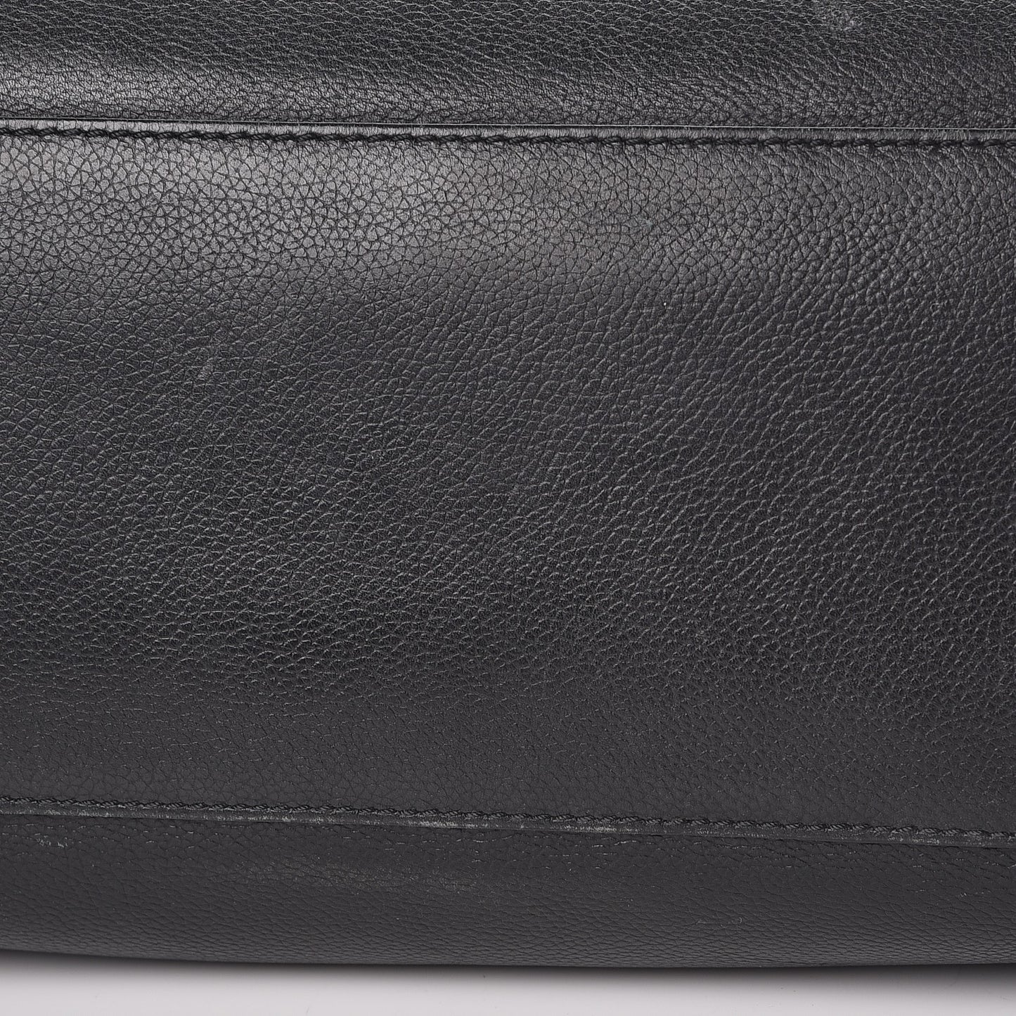 Calfskin Tall Cerf Tote Black