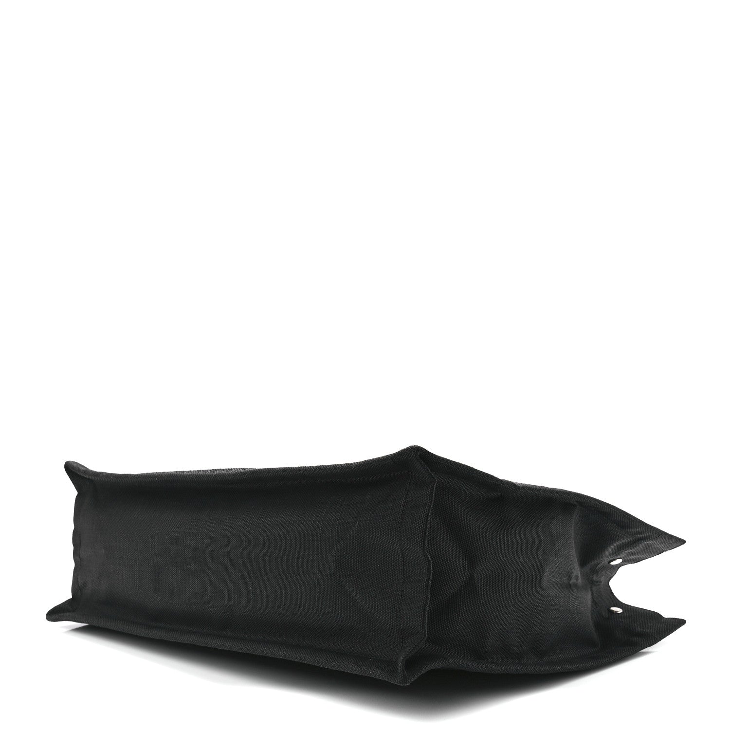 Saint Laurent Raffia Linen Calfskin Rive Gauche Tote Black 9 of 11