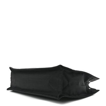 Saint Laurent Raffia Linen Calfskin Rive Gauche Tote Black 9 of 11