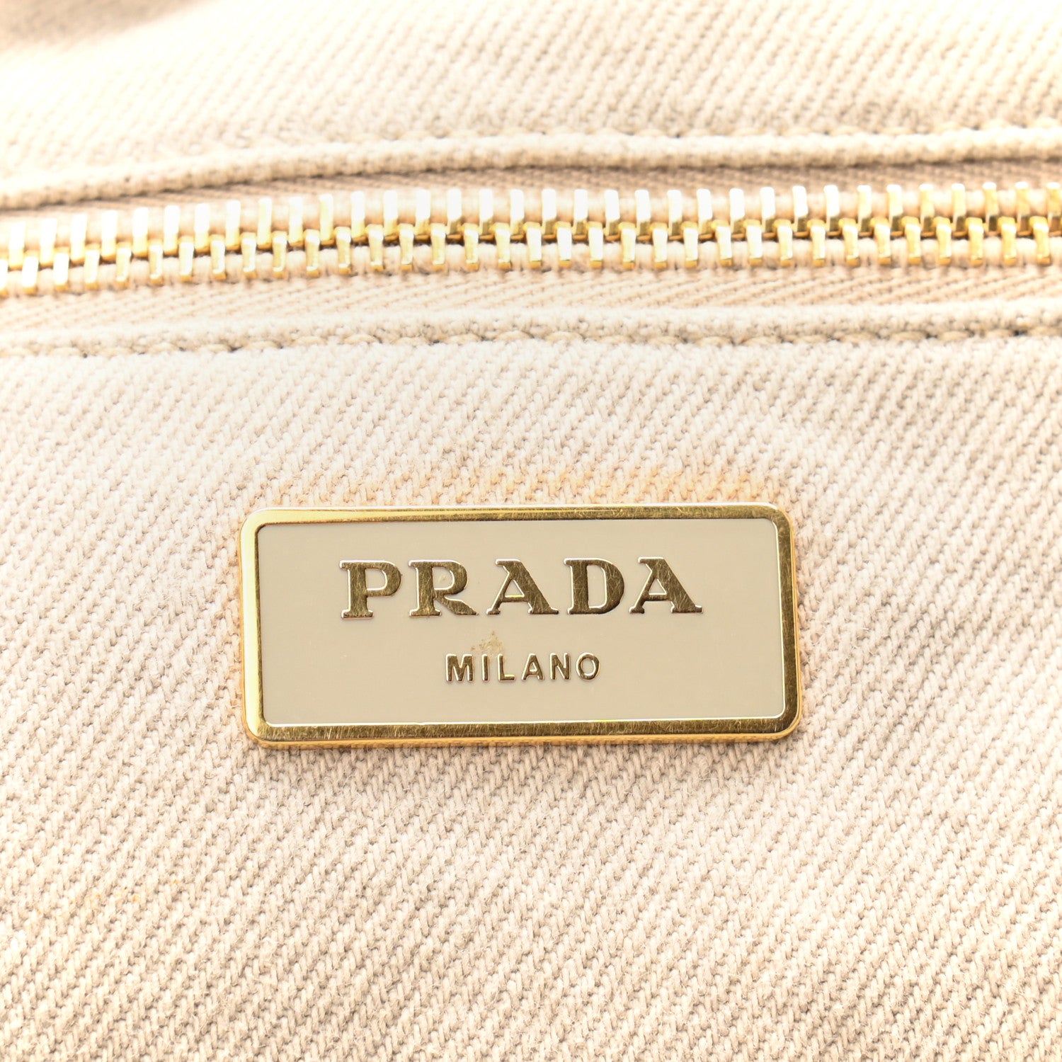 Prada Canapa Logo Shopping Tote Naturale 6 of 11
