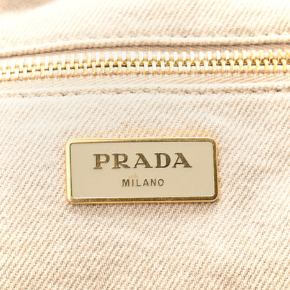 Prada Canapa Logo Shopping Tote Naturale 6 of 11