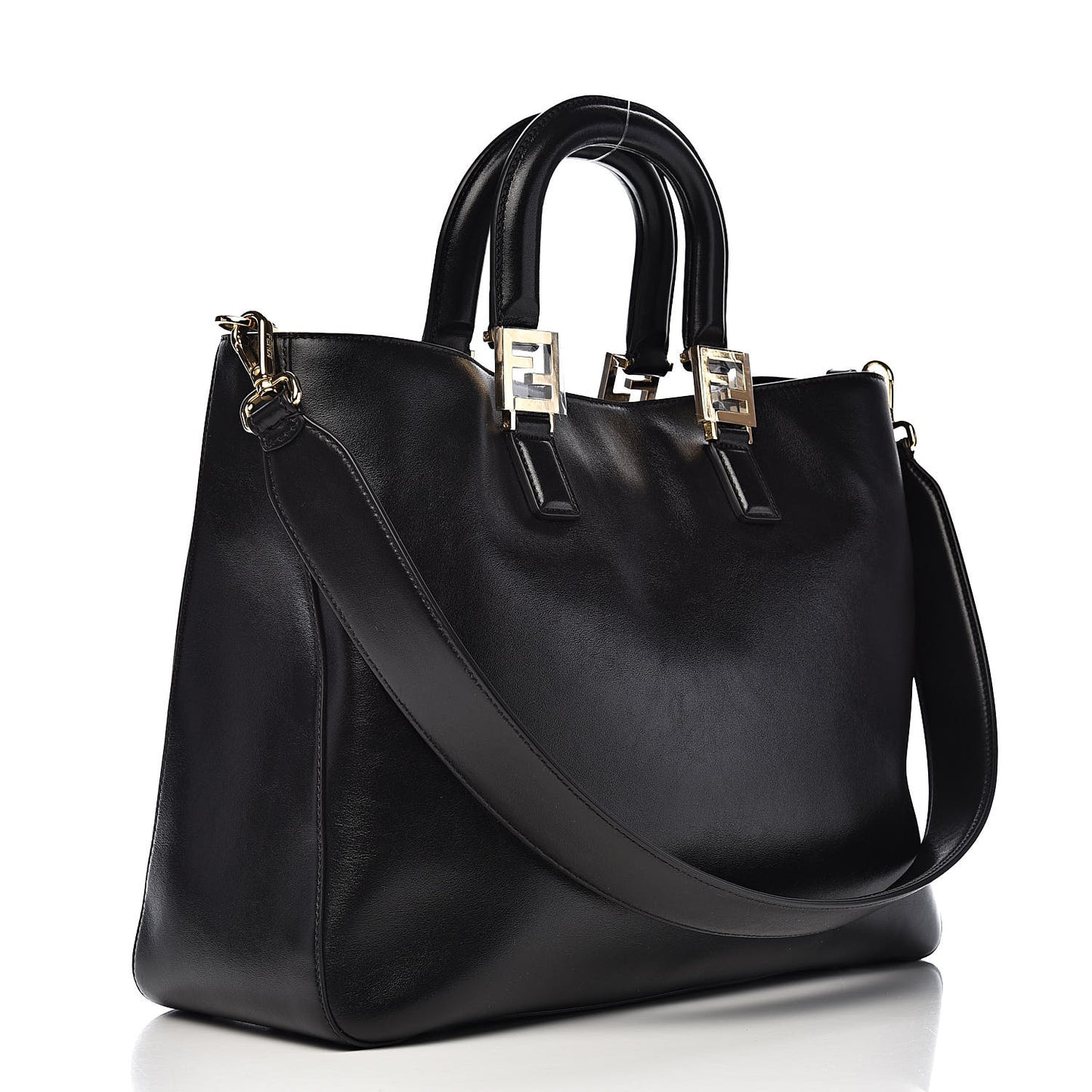 Vitello Glacier Medium FF Tote Black