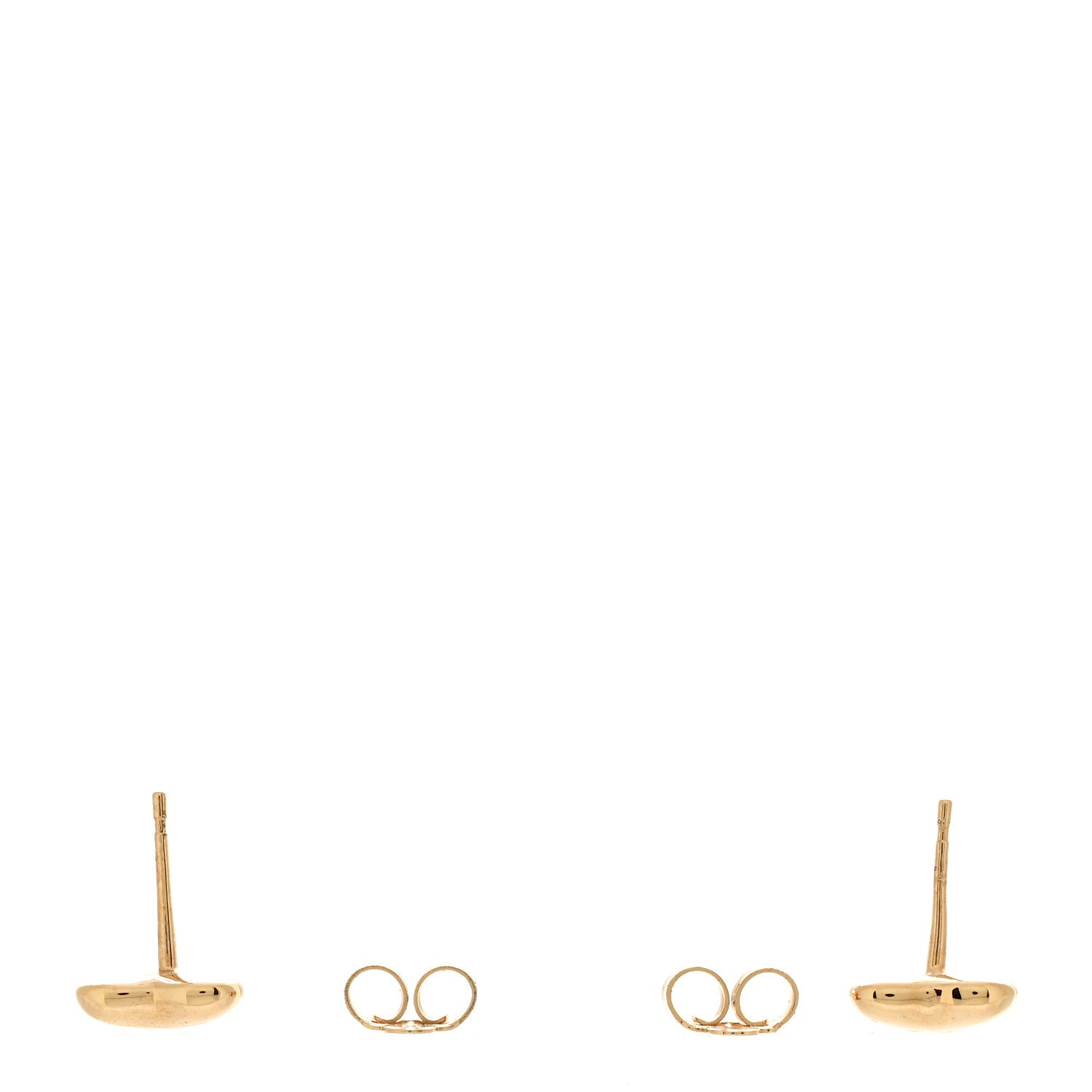 Louis Vuitton Metal LV Heart Earrings Gold 3 of 5