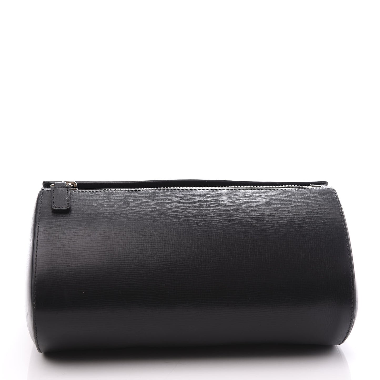 Textured Calfskin Medium Pandora Box Crossbody Bag Black