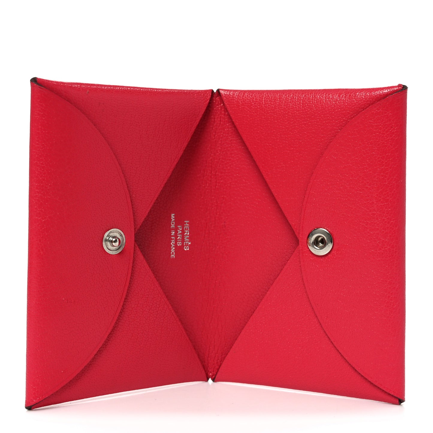 Chevre Mysore Calvi Card Case Rose Extreme