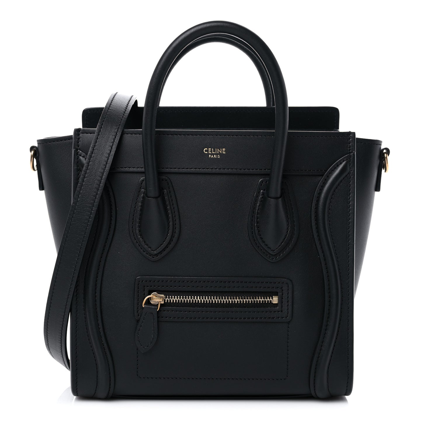 Smooth Calfskin Nano Luggage Black