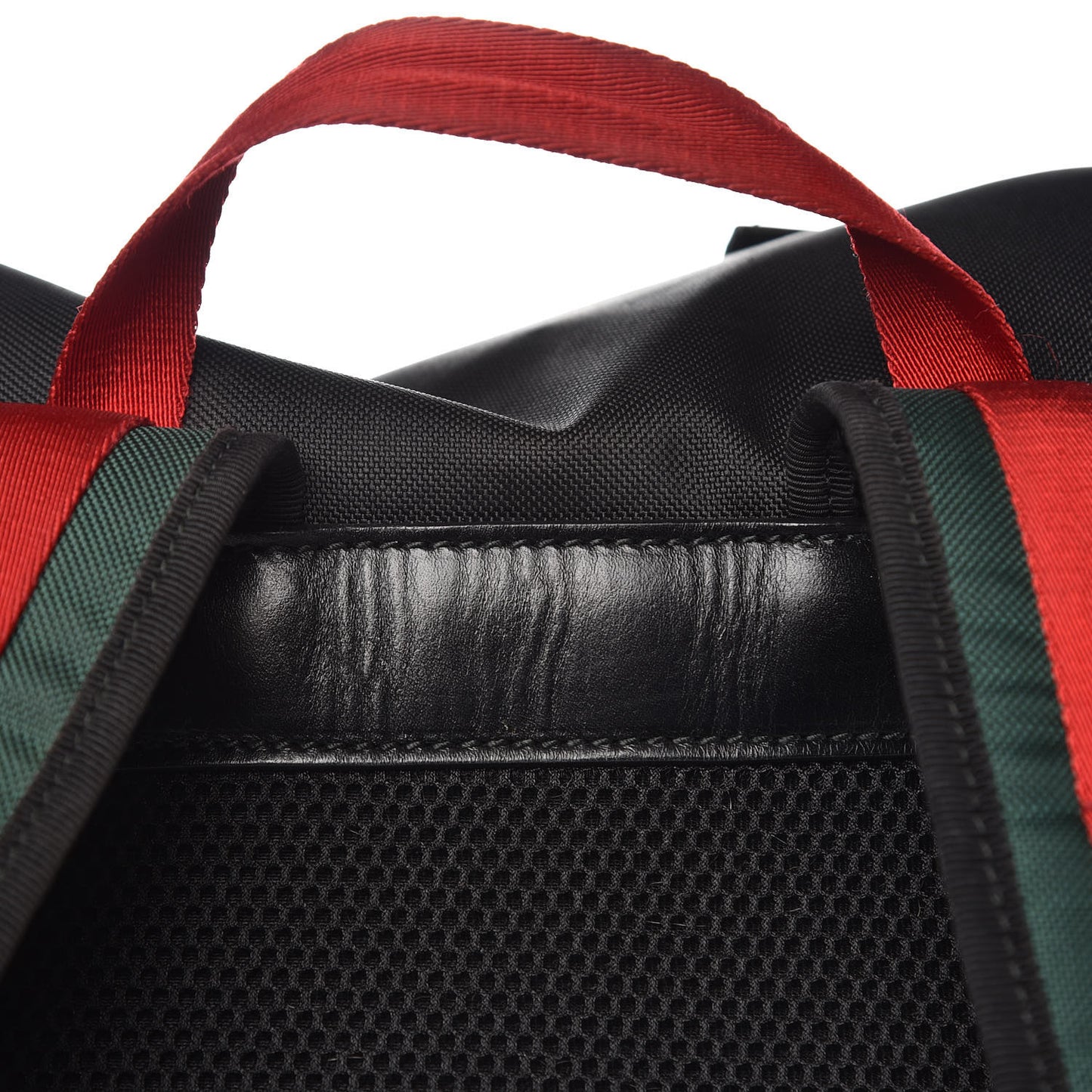 Techno Canvas Web L'Aveugle Par Amour Embroidered Double Buckle Backpack Black