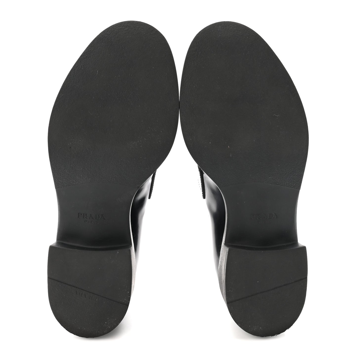 Spazzolato Metal Triangle Logo 50mm Loafers 37 Black