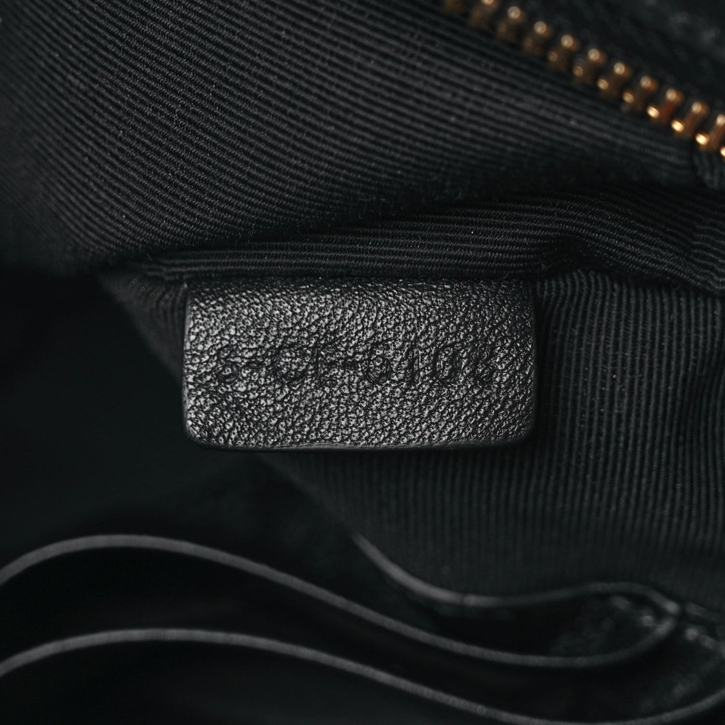Calfskin Quilted Small C Charm Bag Black