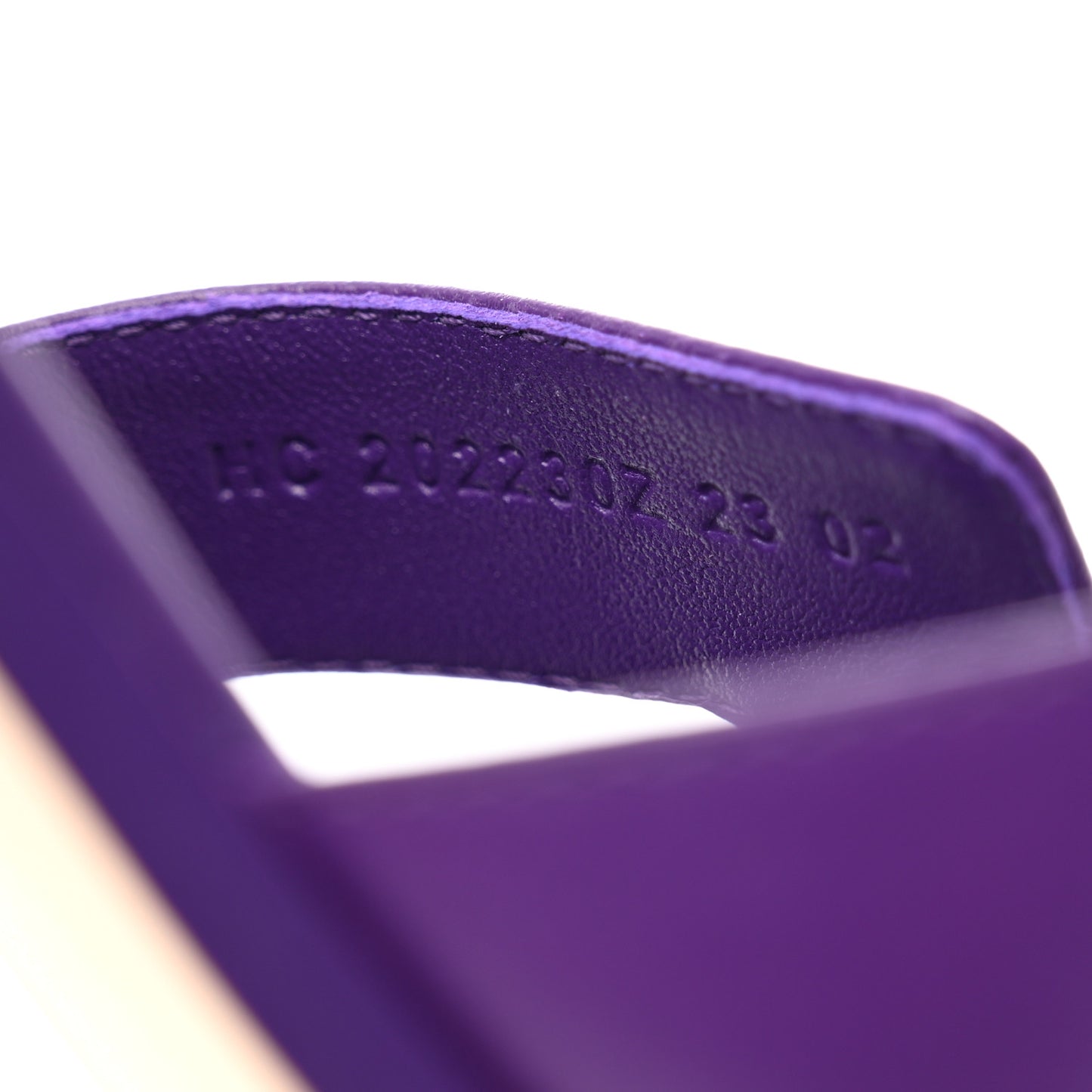 Calfskin Oran Sandals 37 Violet Majorette