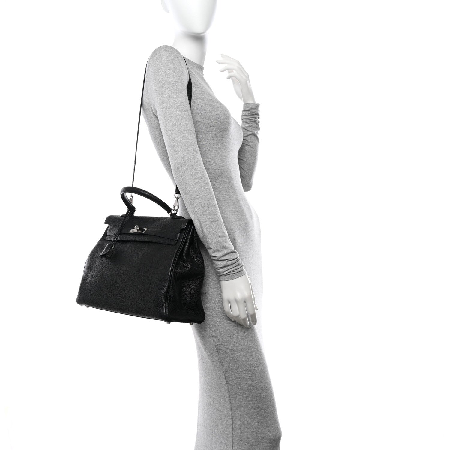 Hermes Togo Kelly Retourne 35 Black 2 of 11
