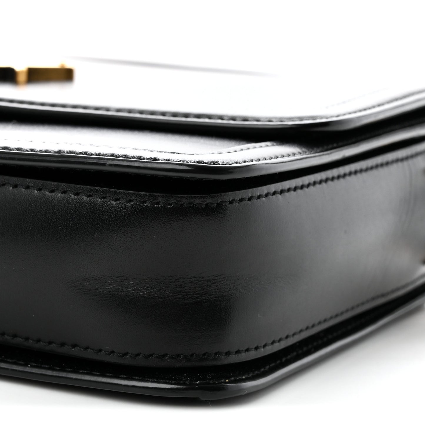 Smooth Calfskin Small Solferino Satchel Black