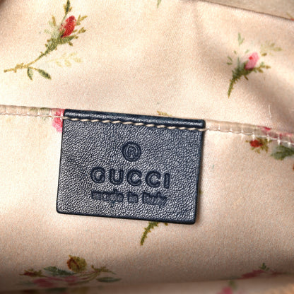 Gucci Denim Matelasse Small Pearly GG Marmont Chain Shoulder Bag Blue 6 of 12