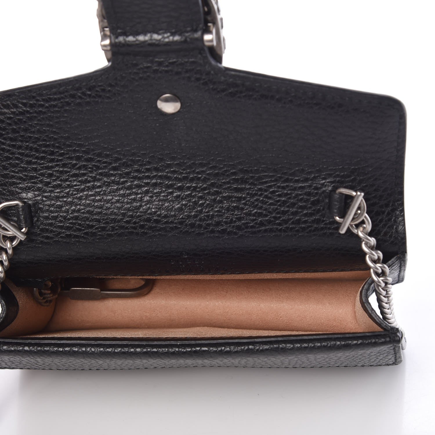 Gucci Calfskin Super Mini Dionysus Shoulder Bag Black 5 of 6