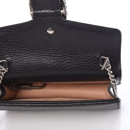 Gucci Calfskin Super Mini Dionysus Shoulder Bag Black 5 of 6