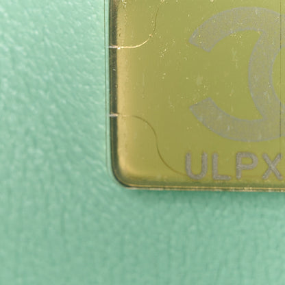 Chanel Lambskin Quilted Mini Top Handle Rectangular Flap Light Green 8 of 13