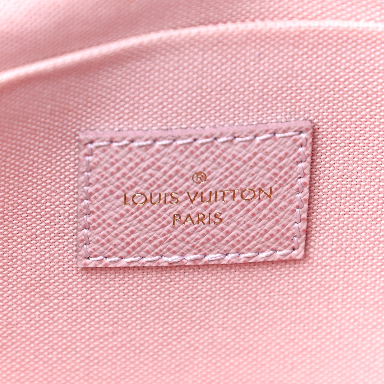 Louis Vuitton Damier Azur Pochette Felicie Chain Wallet Rose Ballerine 7 of 18