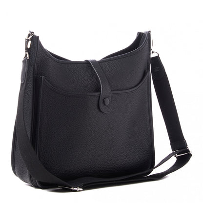 Hermes Taurillon Clemence Evelyne III GM Black 2 of 8