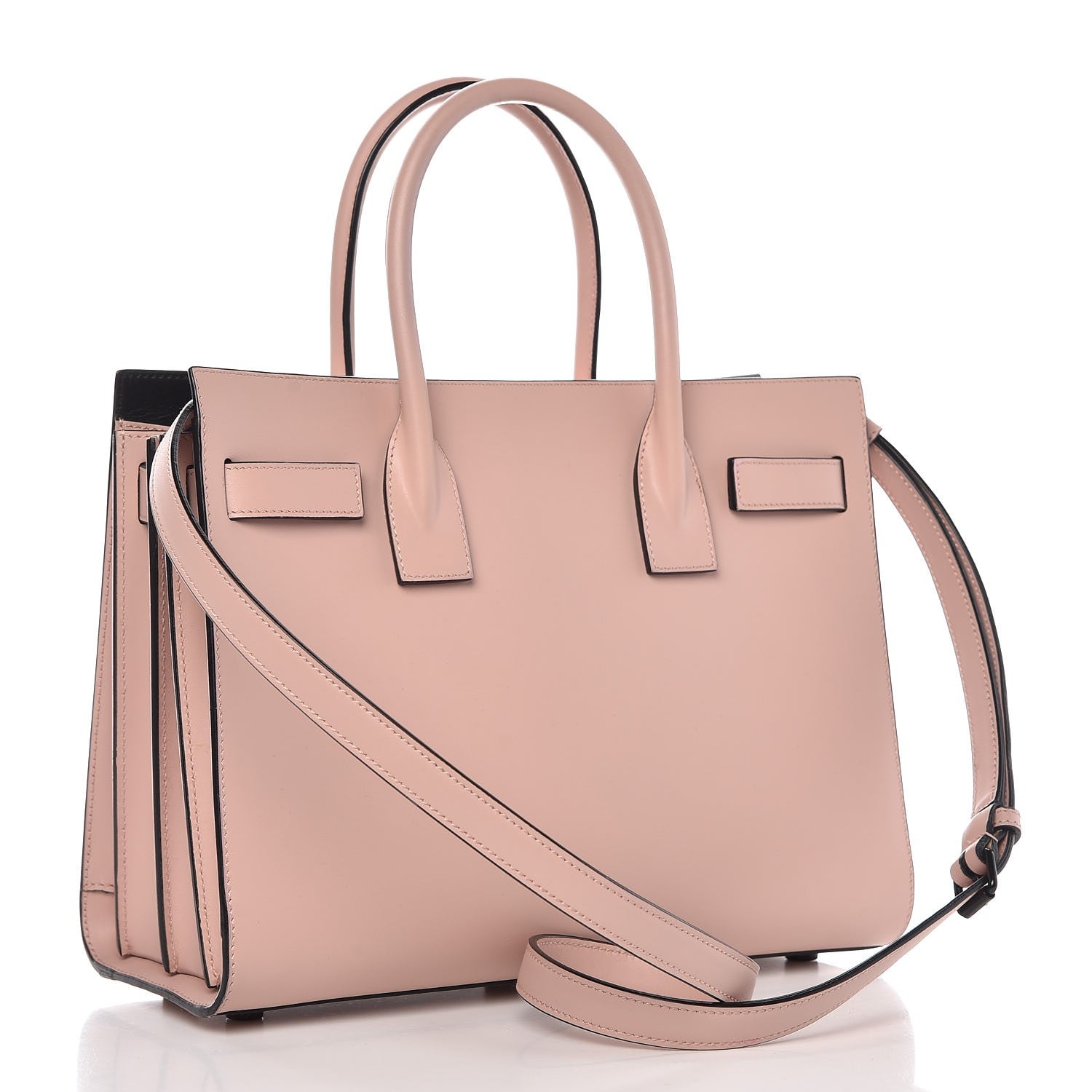 Saint Laurent Smooth Calfskin Baby Sac De Jour Pale Pink 3 of 7