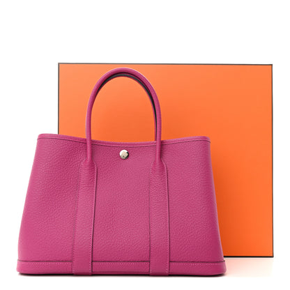 Hermes Vache Country Garden Party 30 TPM Rose Pourpre 3 of 12