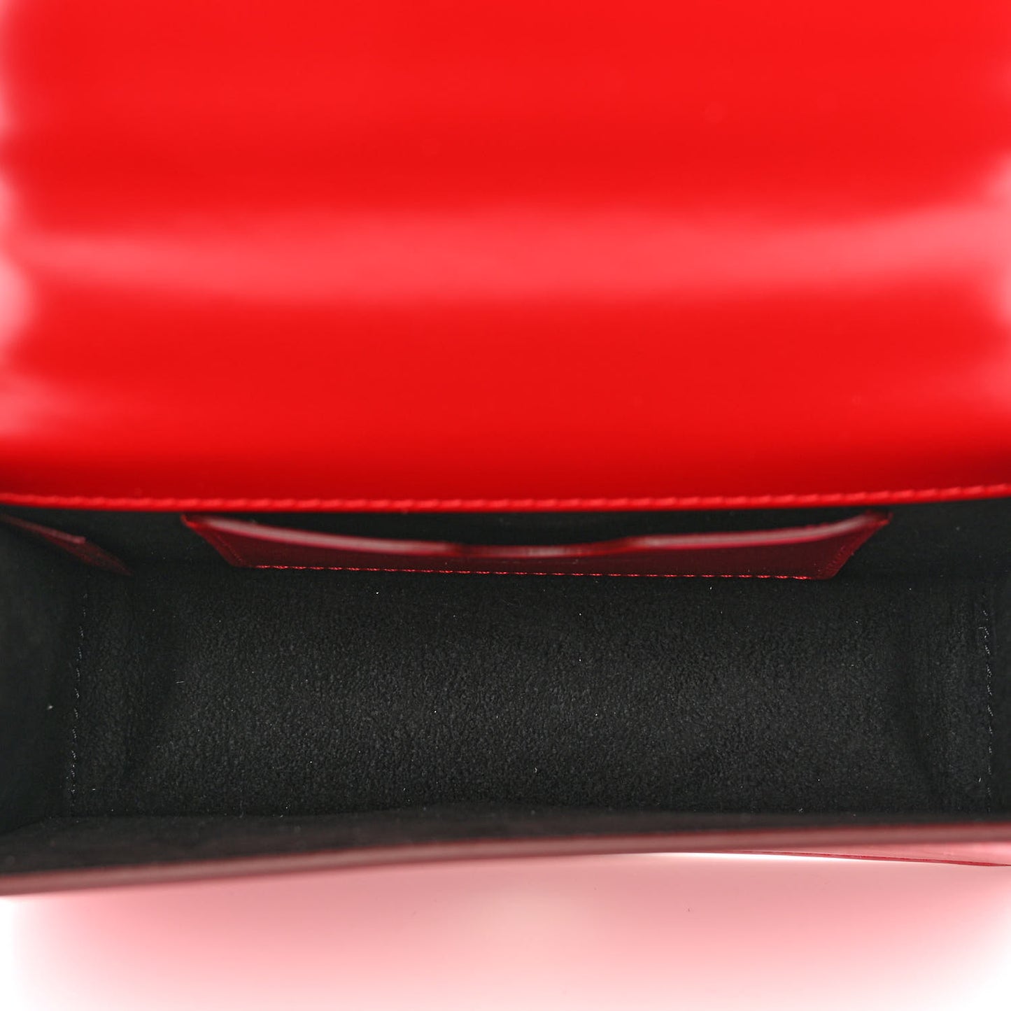 Calfskin Sculptural Knuckle Crossbody Red
