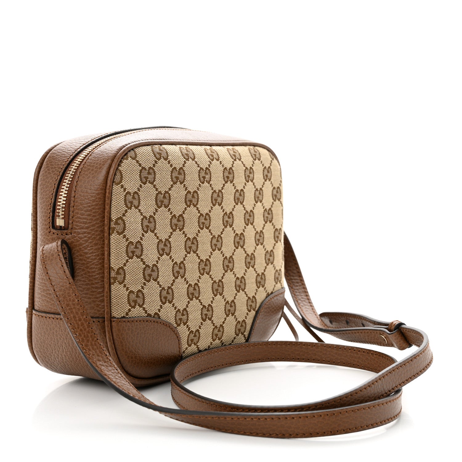 Gucci Monogram Mini Bree Messenger Bag Beige Tabacco 3 of 10