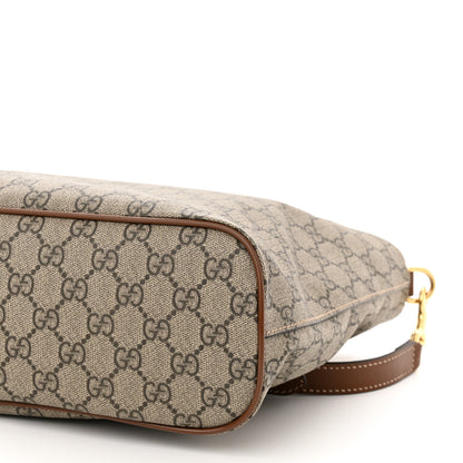 Gucci Soft GG Supreme Monogram Small Crossbody Tote Beige Cuir 10 of 10