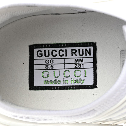 Gucci Technical Knit Fabric Waves Mens Gucci Run Sneakers 8.5 Great White Thunder 7 of 7