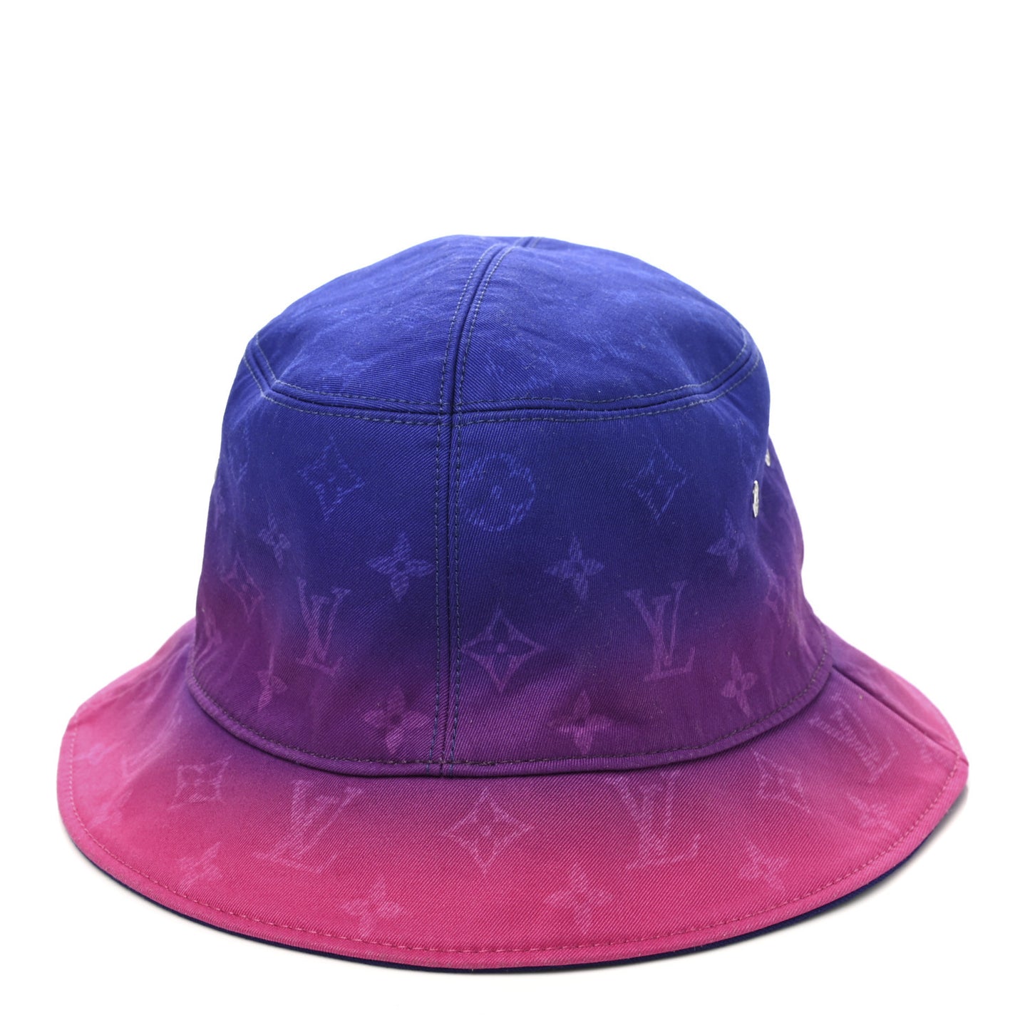 Monogram Illusion Reversible Bucket Hat M Pink Purple