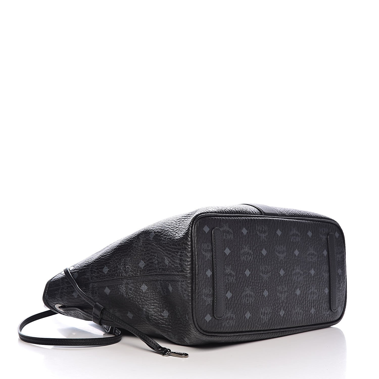 MCM Visetos Medium Liz Reversible Shopper Tote Black 8 of 17