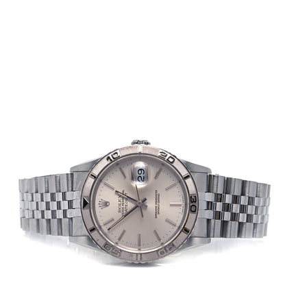 Rolex Stainless Steel 36mm Oyster Perpetual Datejust Thunderbird Watch Silver 16264 2 of 4