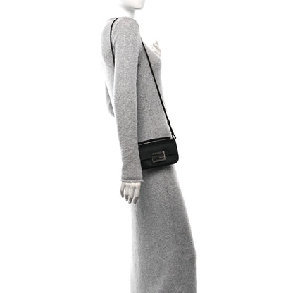 Fendi Silk Satin Phone Baguette Black 2 of 14